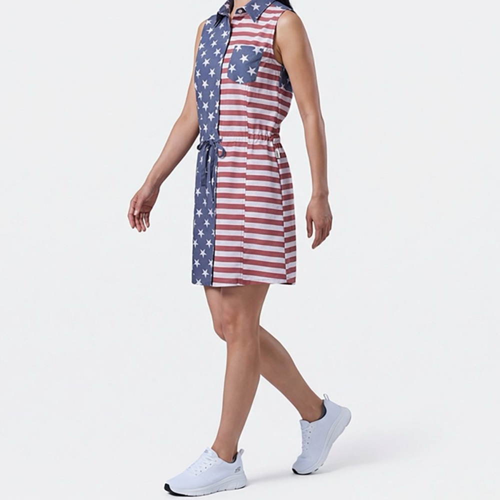 Magellan Outdoors Women’s Americana Color Block Sleeveless Dress